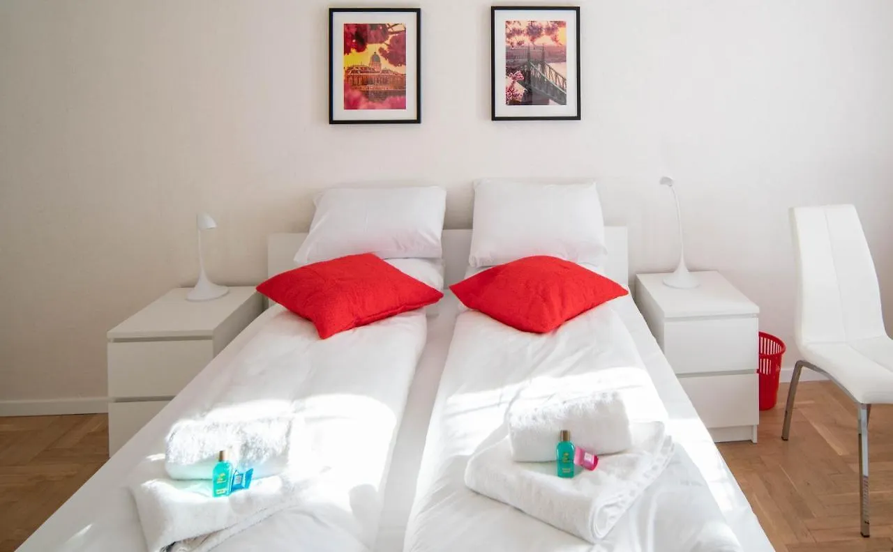 Apartmán Free Parking Riverwalk Home - 4 Ppl,Wi-Fi,Ac, Tv Budapešť